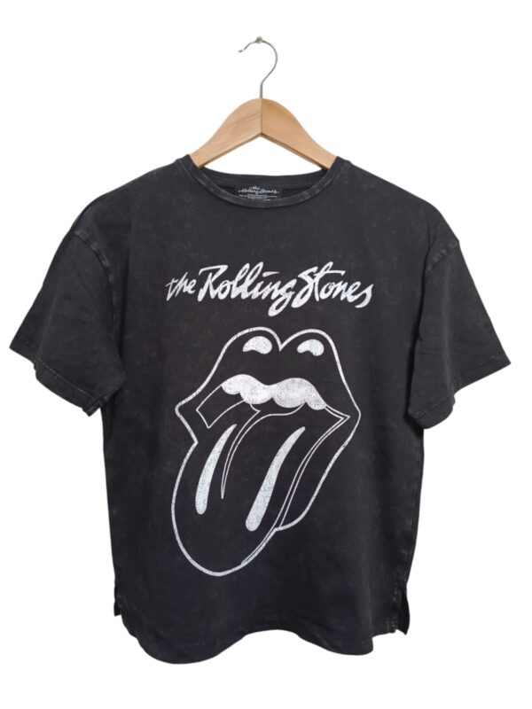 Stone Washed Rolling Stones Tee Black