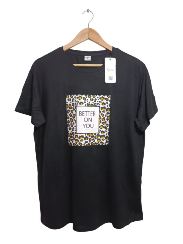 Typography Printed T-Shirt with Crew Neck and Short Sleeves